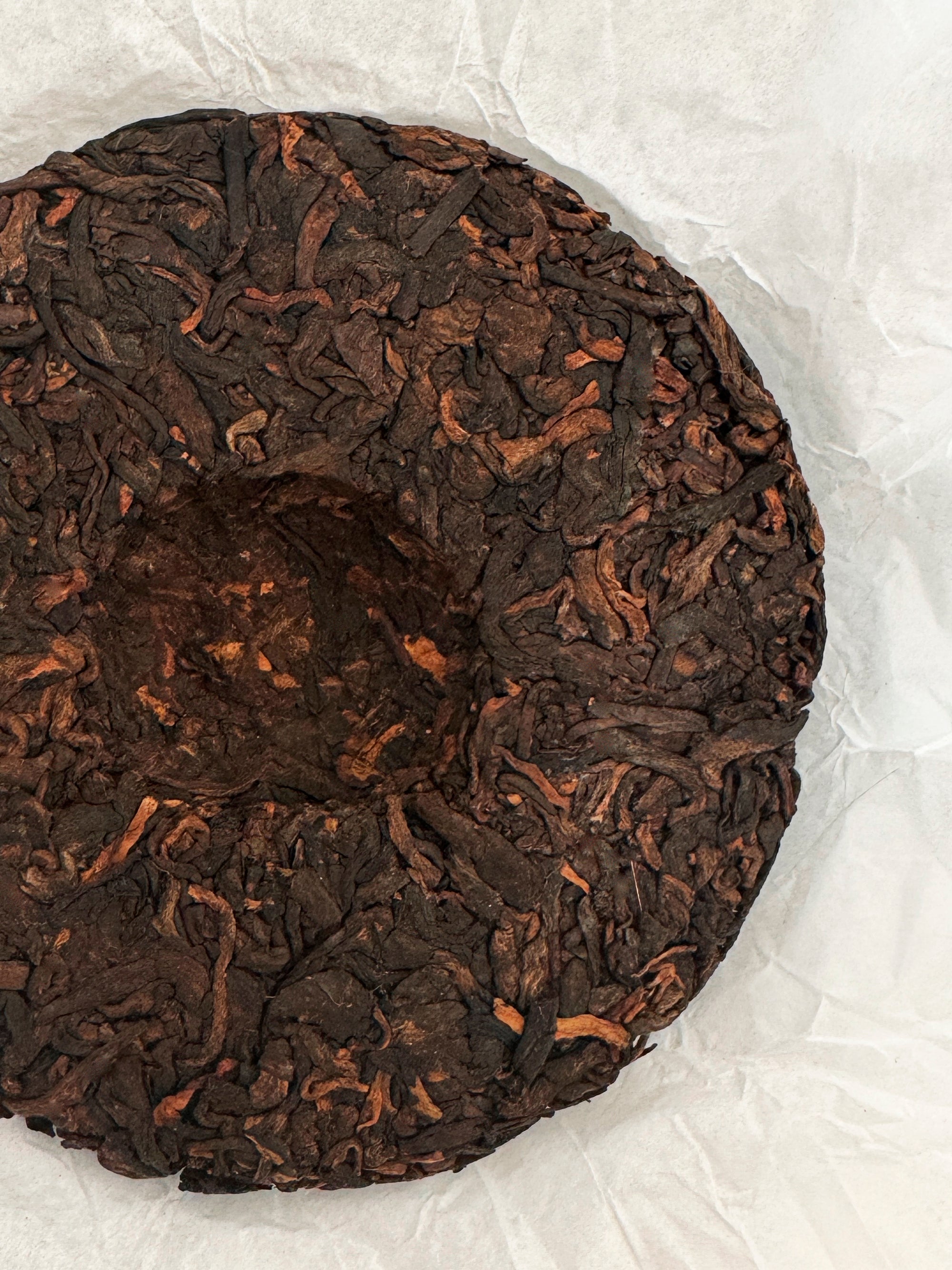 малий млинець чорний шу пуер Бао Тан Цзю Чжай Сяо Бін 2023 р., 100 грам