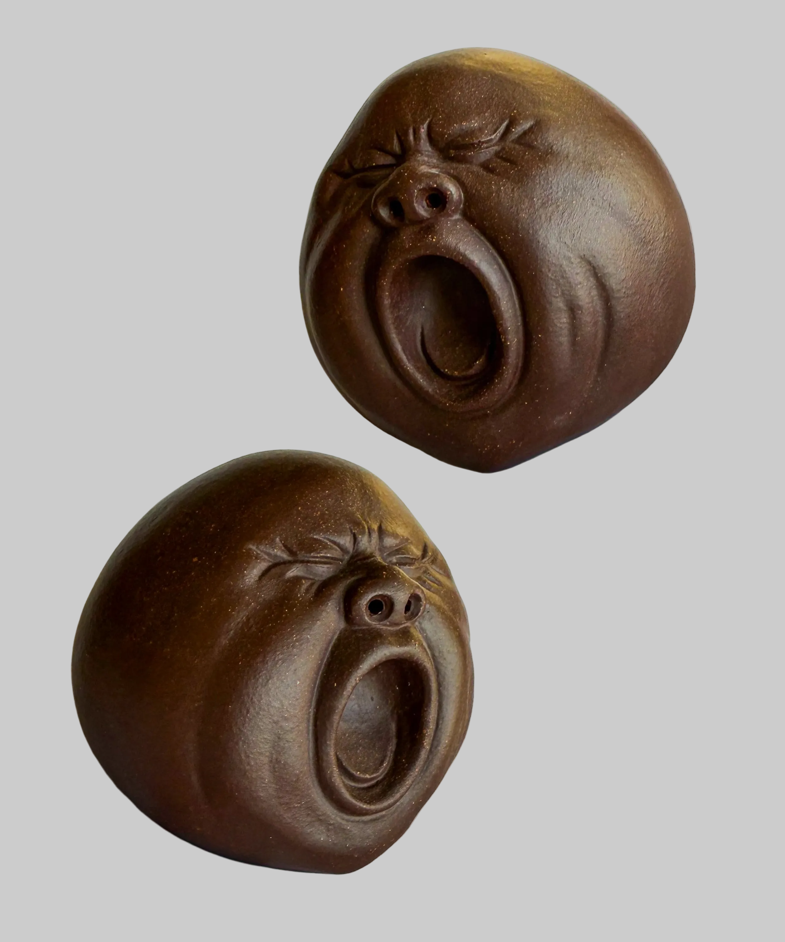 Фігурка з ісінської глини ручної роботи для чайної церемонії та чаювання, «Голова»