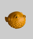 Фігурка для чайної церемонії та чаювання з ісінської глини, золота рибка ручної роботи