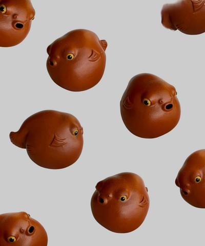 Чайна фігурка «Рибка» з ісінської глини для чайної церемонії та чаювань.