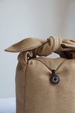chaguan travel tea bag, сумка для чайной посуды, чайная сумка золотисто-песочная