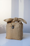 chaguan travel tea bag, сумка для чайной посуды, чайная сумка золотисто-песочная