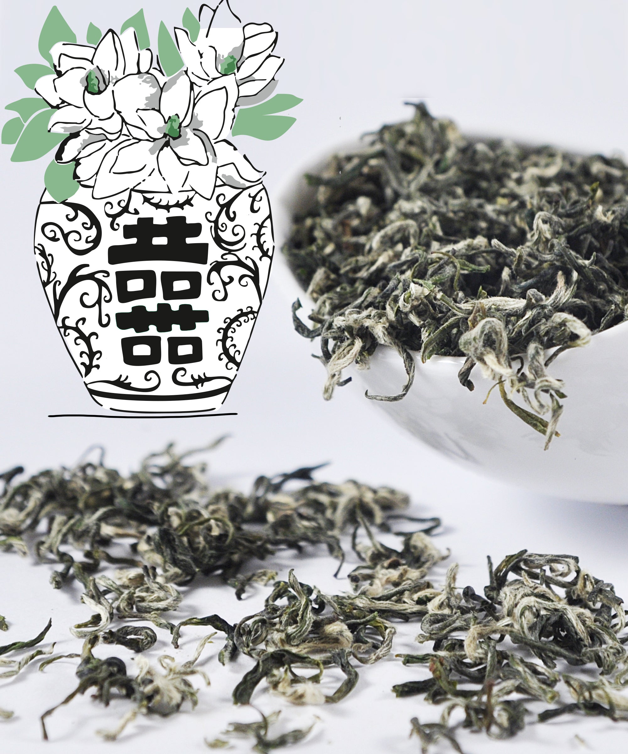 зелений чай Білочунь (Бі Ло Чунь), Смарагдові спіралі весни; зеленый чай Билочунь, Изумрудные спирали весны