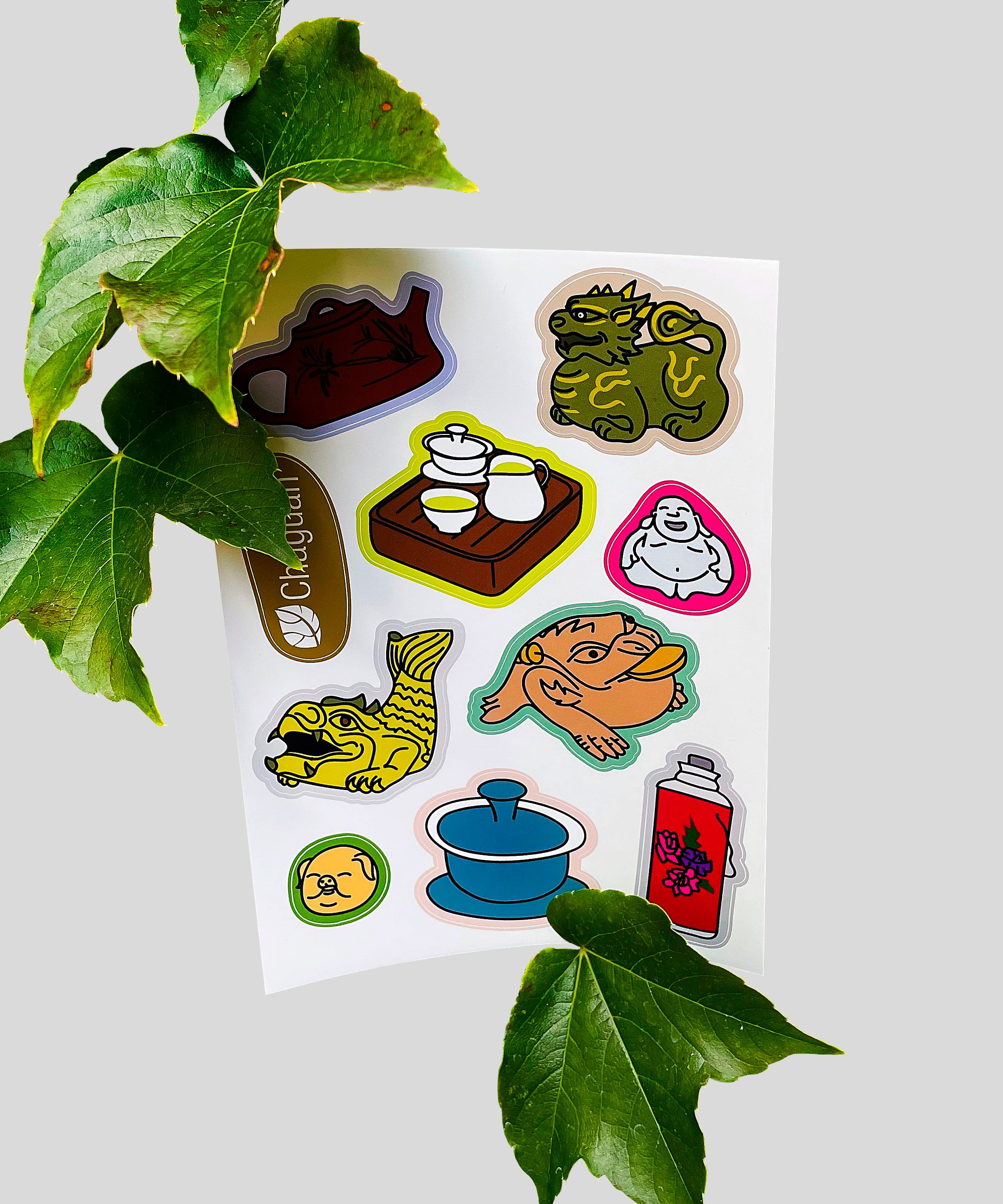 стікерпак chaguan, стикерпак, наклейки