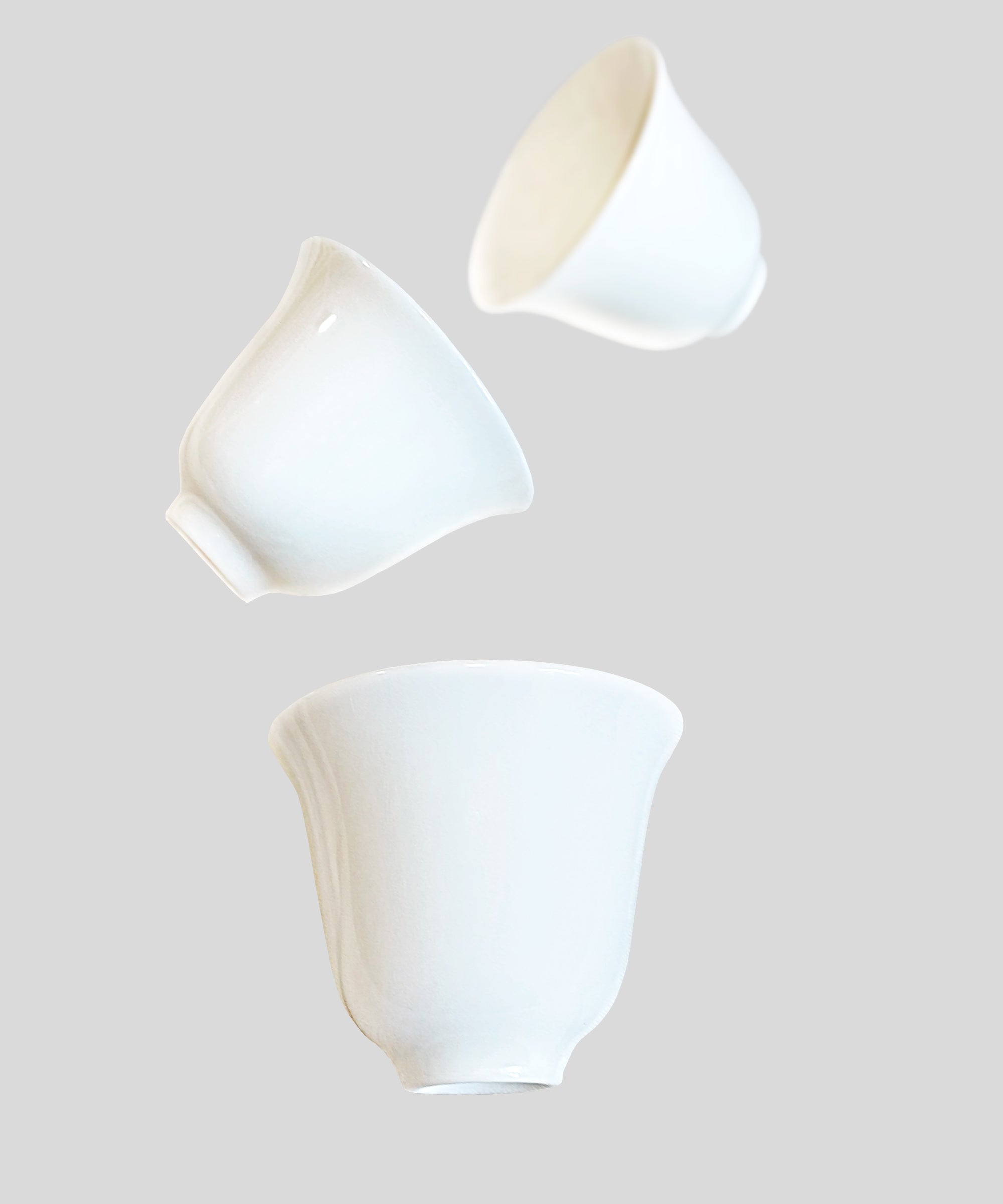 чашка фарфор біла для чайної церемоніі, чаювання, заміняє чайну пару